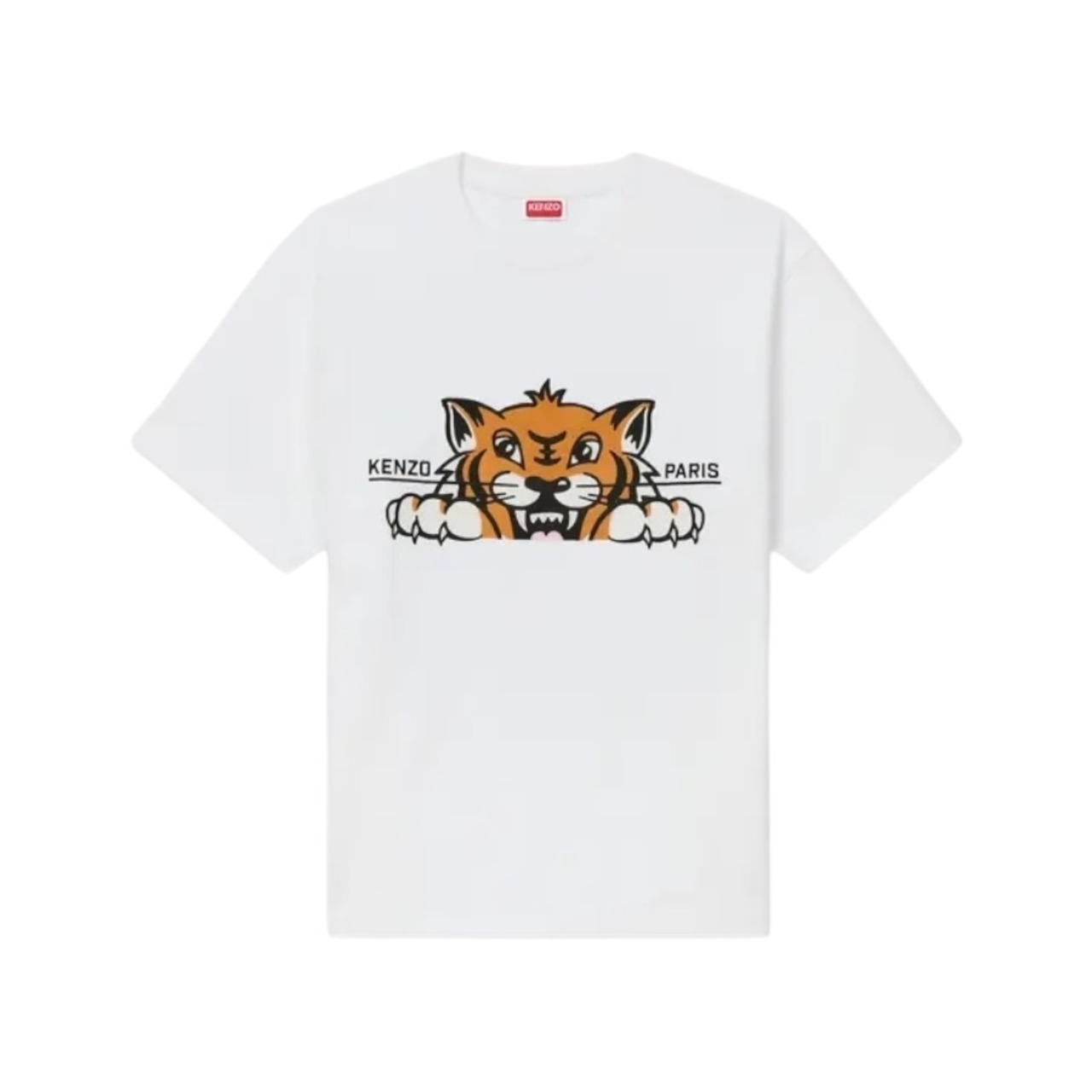 【KENZO】GOTS KENZO HAPPY TIGER EMBROIDERED OVERSIZE TSHIRT - 3