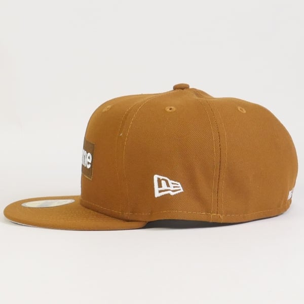 7 3/8 Supreme Money Box Logo New Era 茶 - 帽子