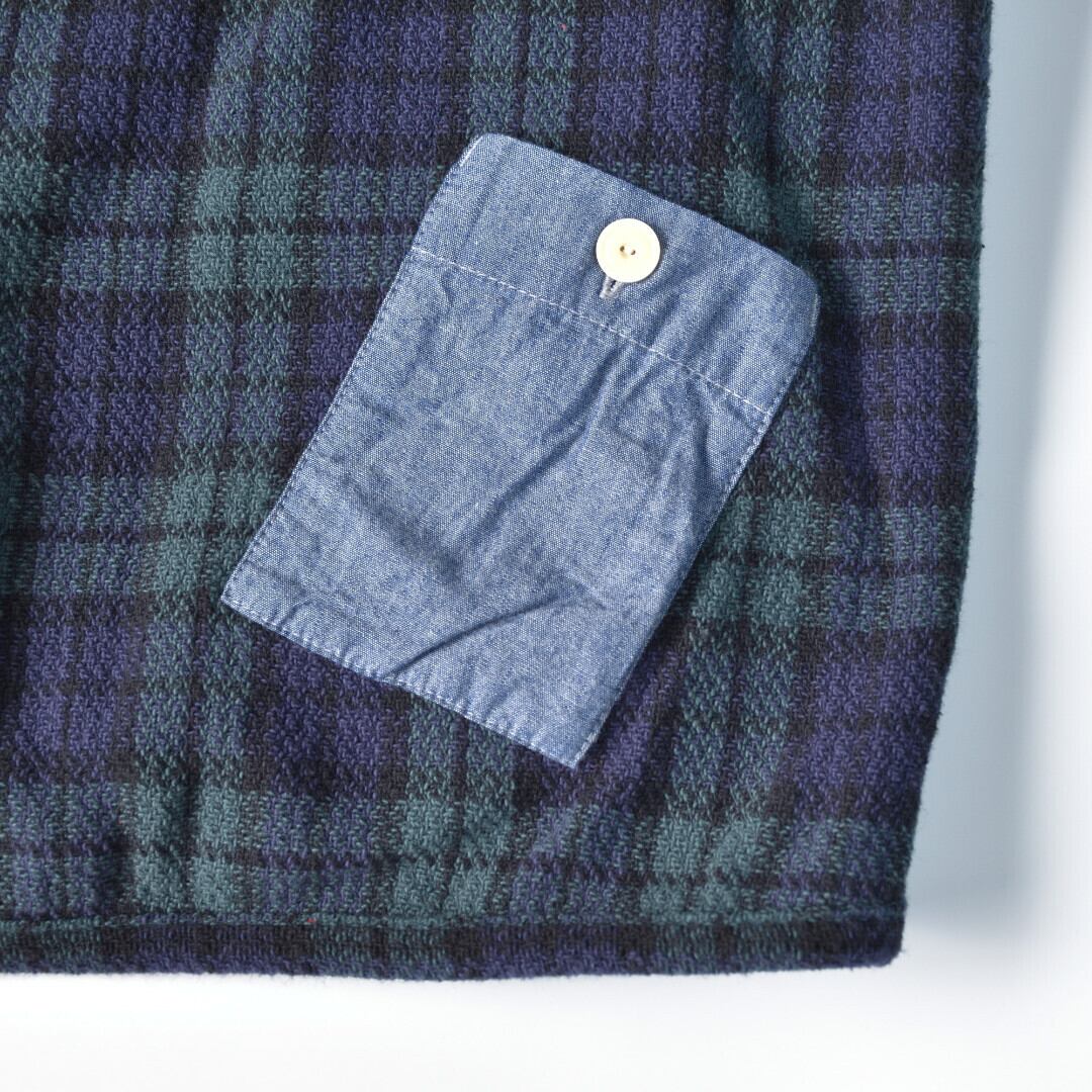 快晴堂 カイセイドウ ガールズタータンチェック・アルピーノスタンドヤッケ・ブラックウォッチ【送料無料】