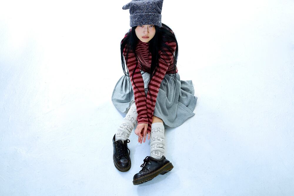 COYSEIO] MIXED STRIPE HOODIE RED 正規品 韓国ブランド 韓国通販 韓国