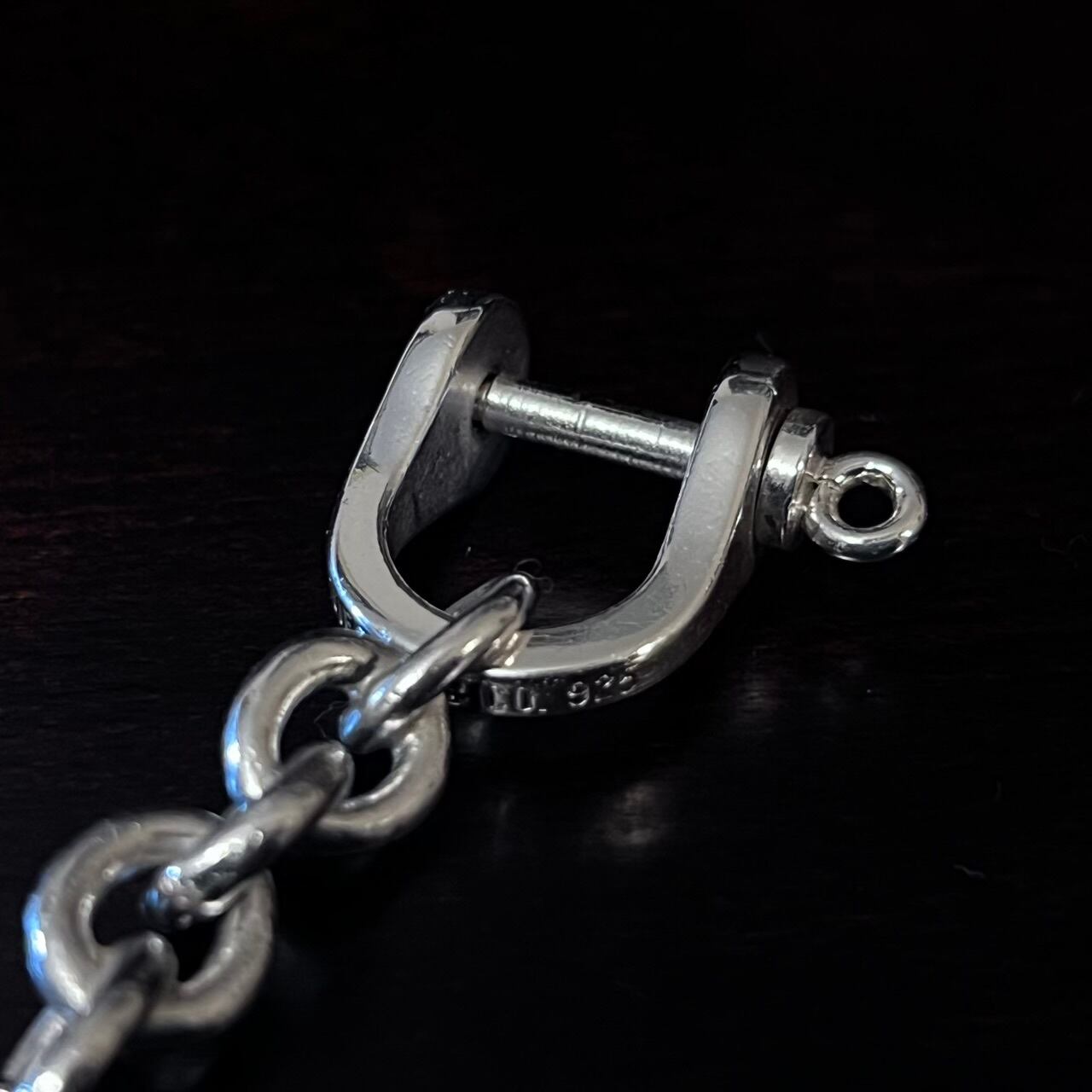VINTAGE TIFFANY & CO. Eagle Head Shackle Key Chain Sterling Silver