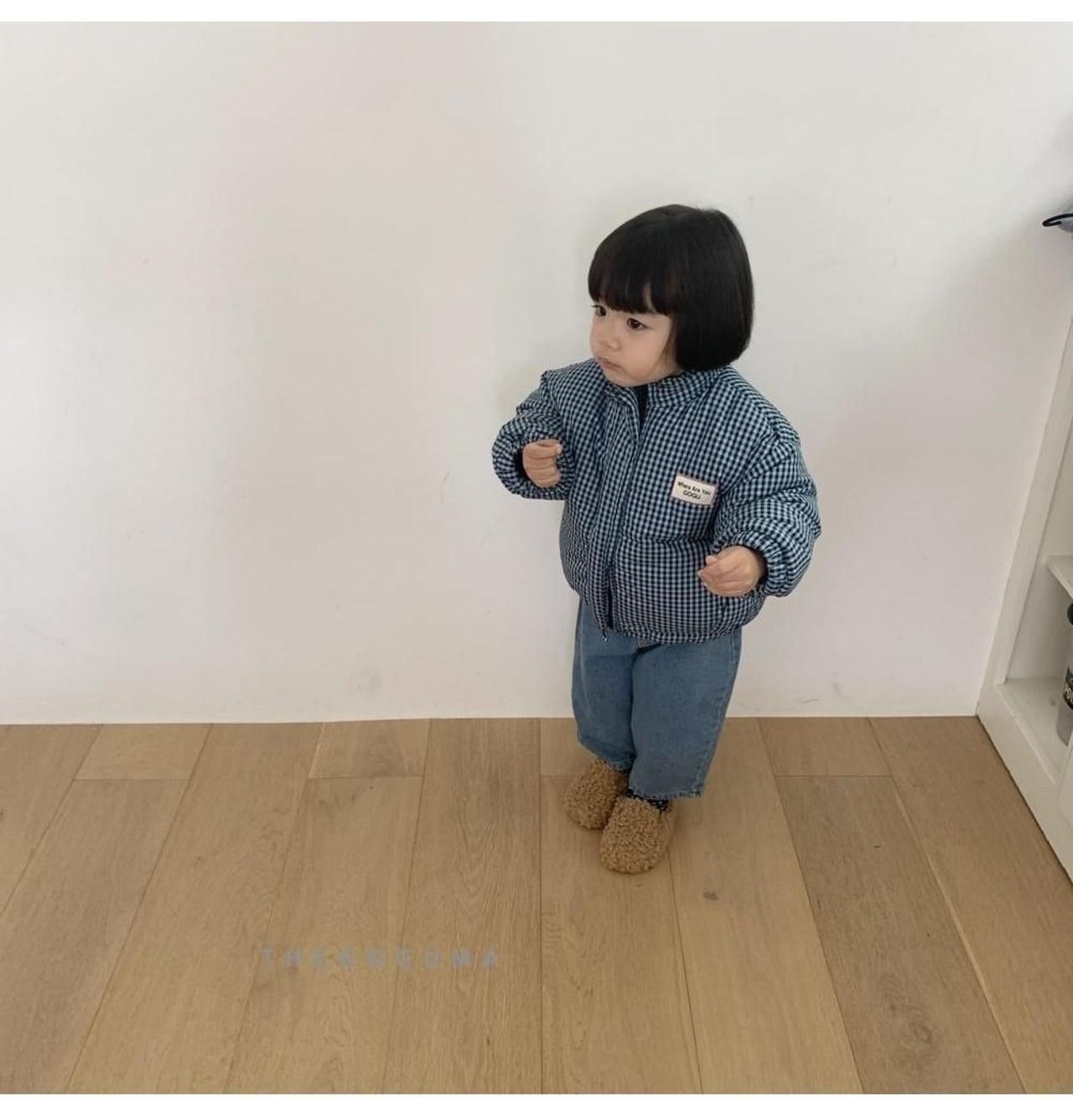 ザゴグマ / THE GOGUMA / チェックパディングジャンパー / 韓国子供服 / ジュニア / 26winter〖取寄〗*JS~JL*