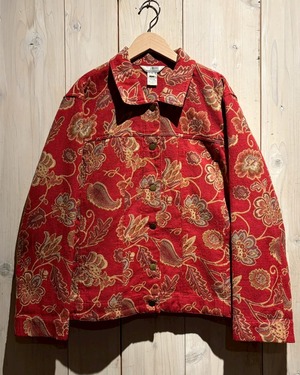 【a.k.a.C.a.k.a vintage】Beautiful Flower Pattern Vintage Goblin Tracker Jacket