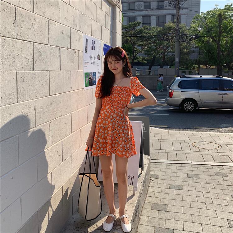 409 ワンピース 小花柄 オフショル Fourseasons