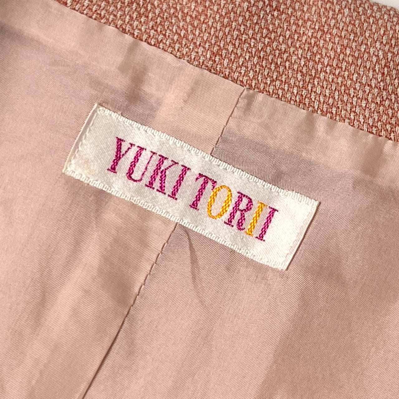 YUKITORI ユキトリイ 長袖 ワンピース 9/ベージュ ピンク系 レディース レトロ