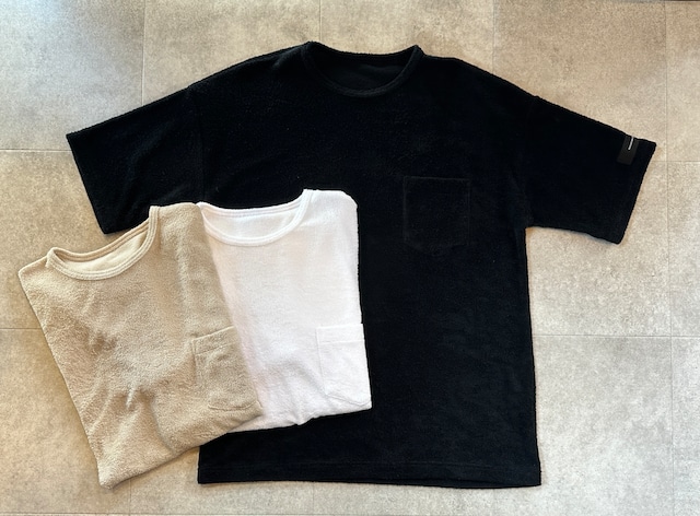 RESOUND CLOTHING - made in japan - / PILE LOOSE POCKET TEE / パイルルーズTシャツ