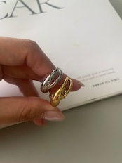 side double line plump ring