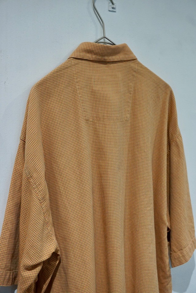 cotton plaid s/s shirt
