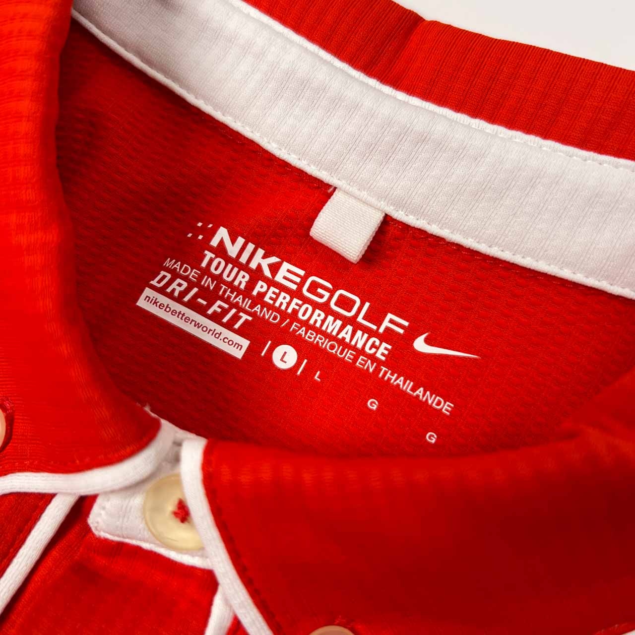 美品 NIKE GOLF ナイキ ゴルフ BD 半袖 ドライ ポロシャツ サイズ L /オレンジ/メンズ