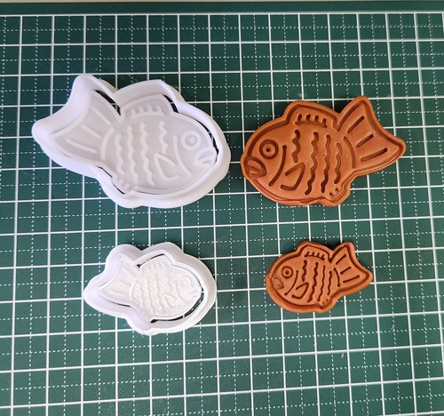 クッキー型 たい焼き 大小セット