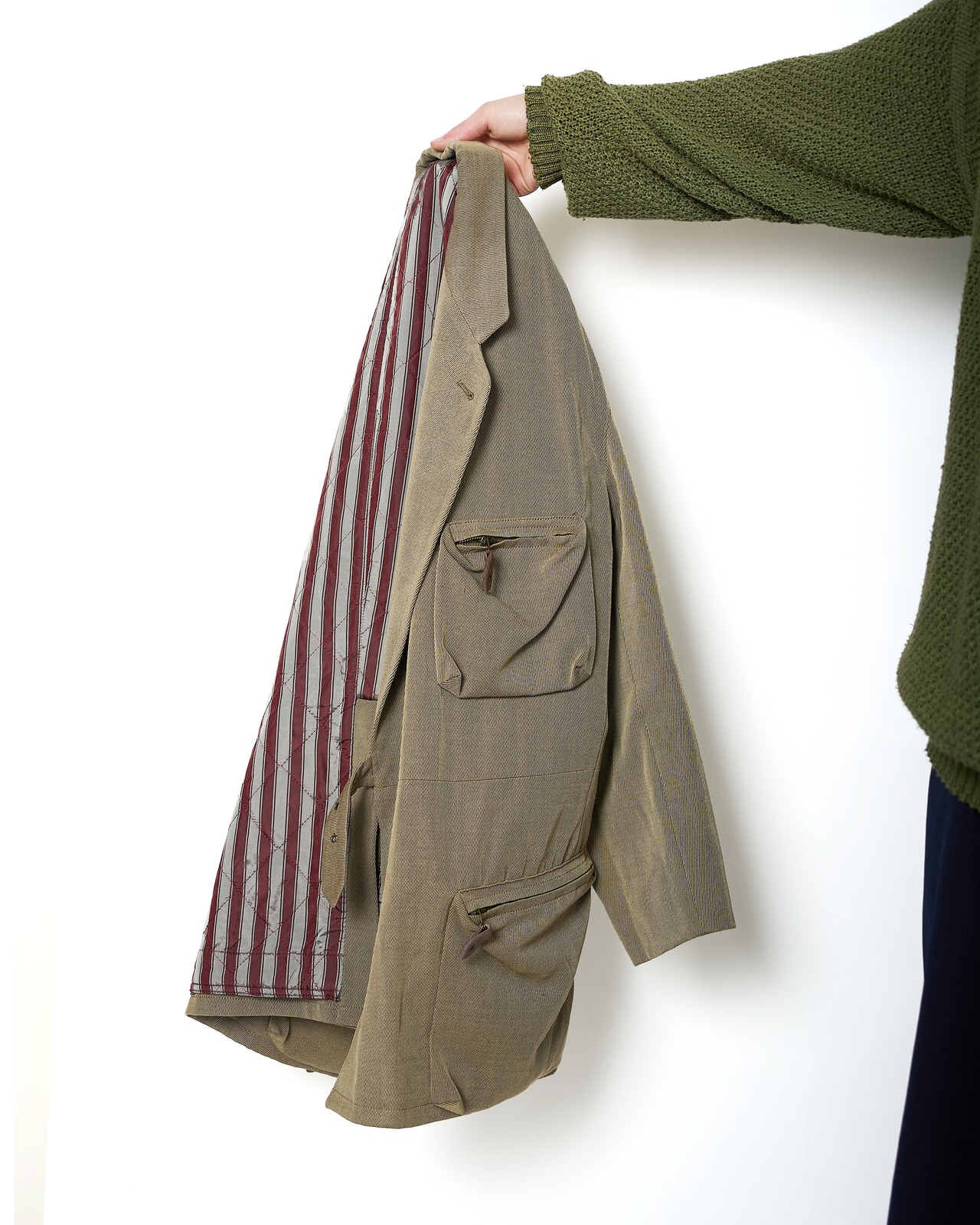 EMPORIO ARMANI "90s Multi Pocket Belted Jacket"