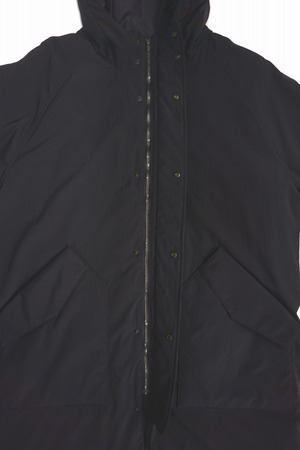Nylon Padded Hoodie Coat