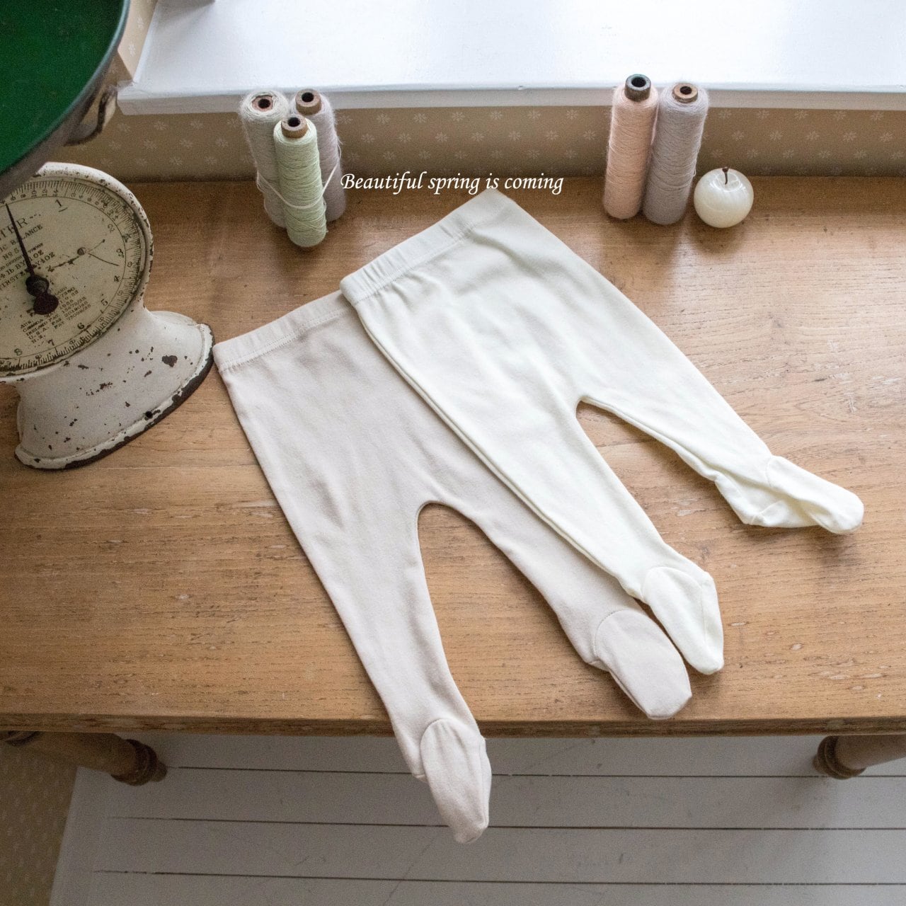 【即納】cream leggings (baby)