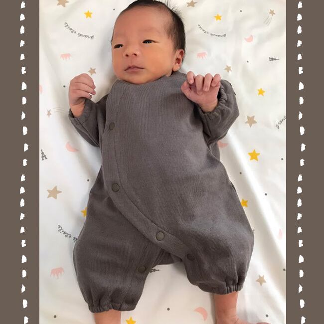 ベビー服 子供服 オリジナル カバーオール 国産 綿100％ ミニ裏毛