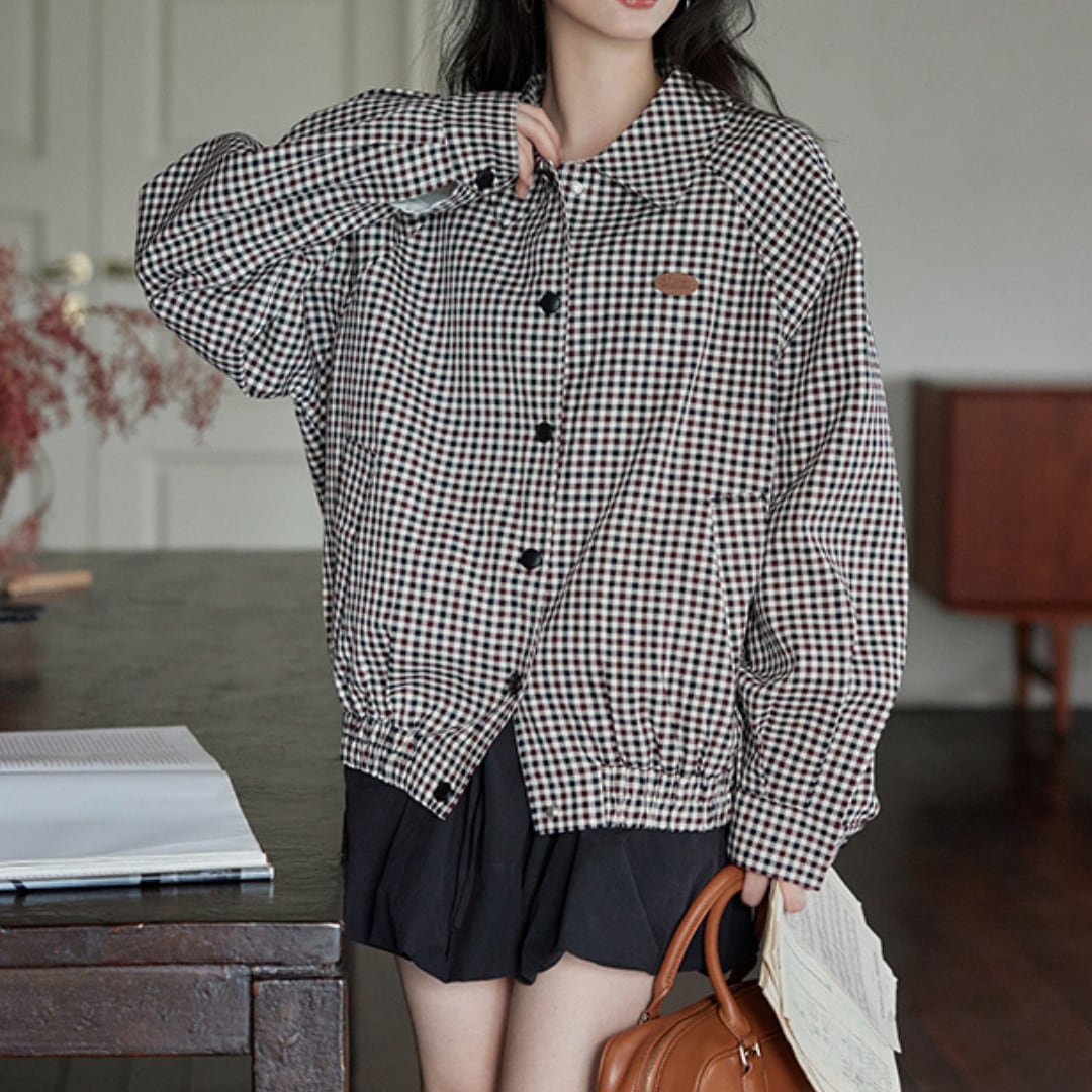 korean style short casual jacket