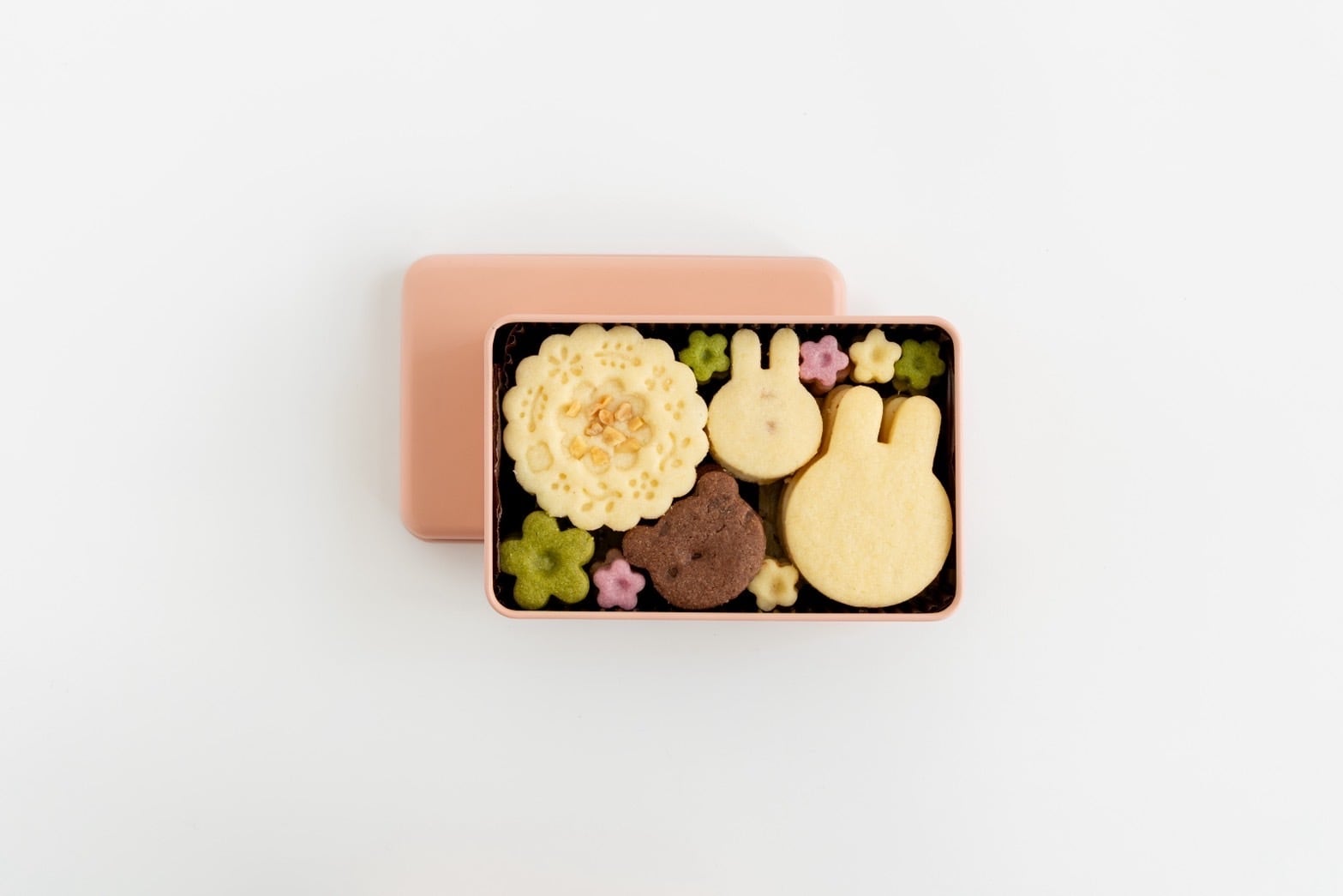 しあわせの宝石箱　うさぎのいろいろクッキー缶　S缶