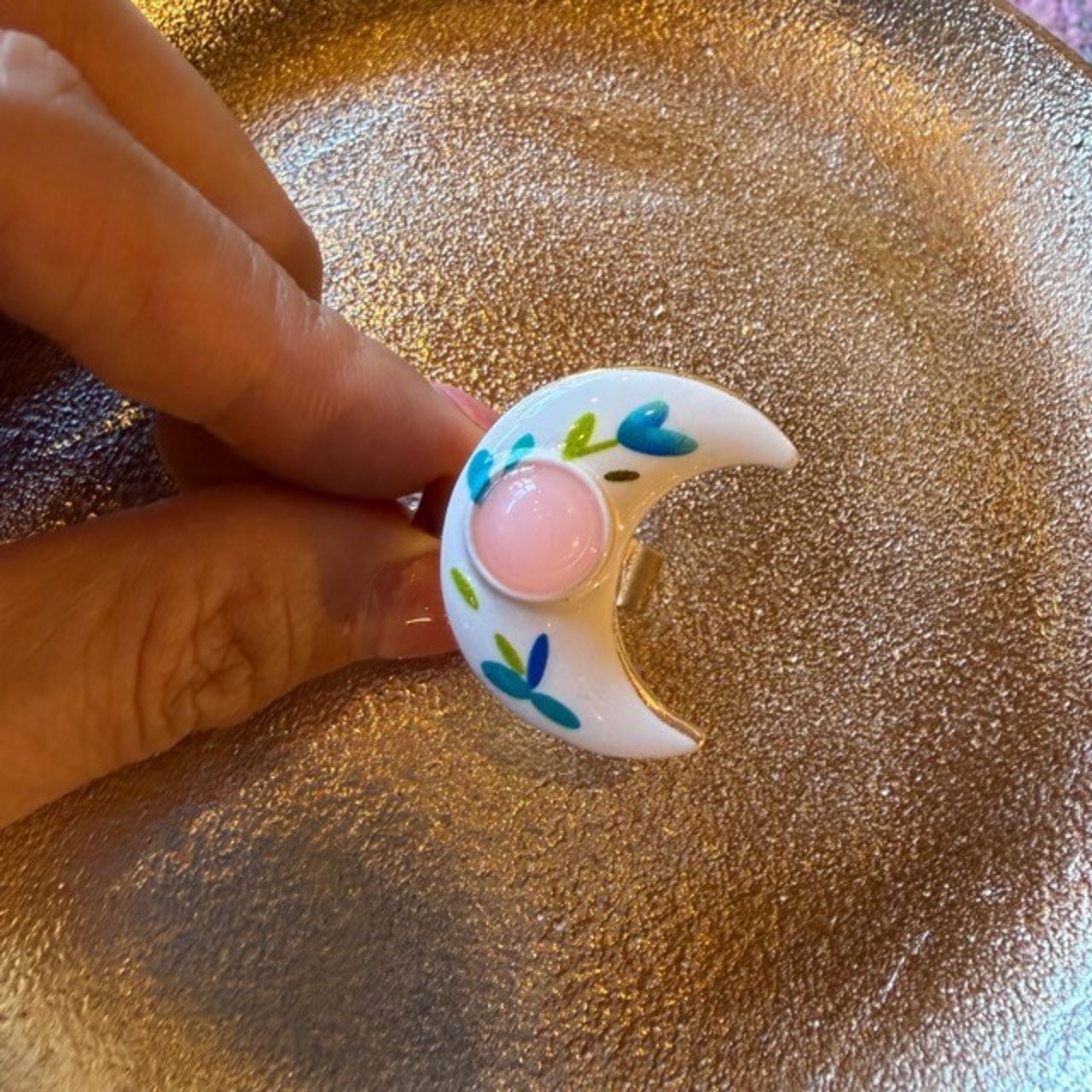 TOPANGA Jewelry  FOLK Art Ring Moon　フォークアートリング　ムーン　　指輪　リング　フラワー　　Ring　
