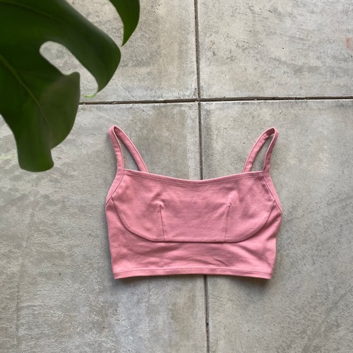 square croptop -pink-