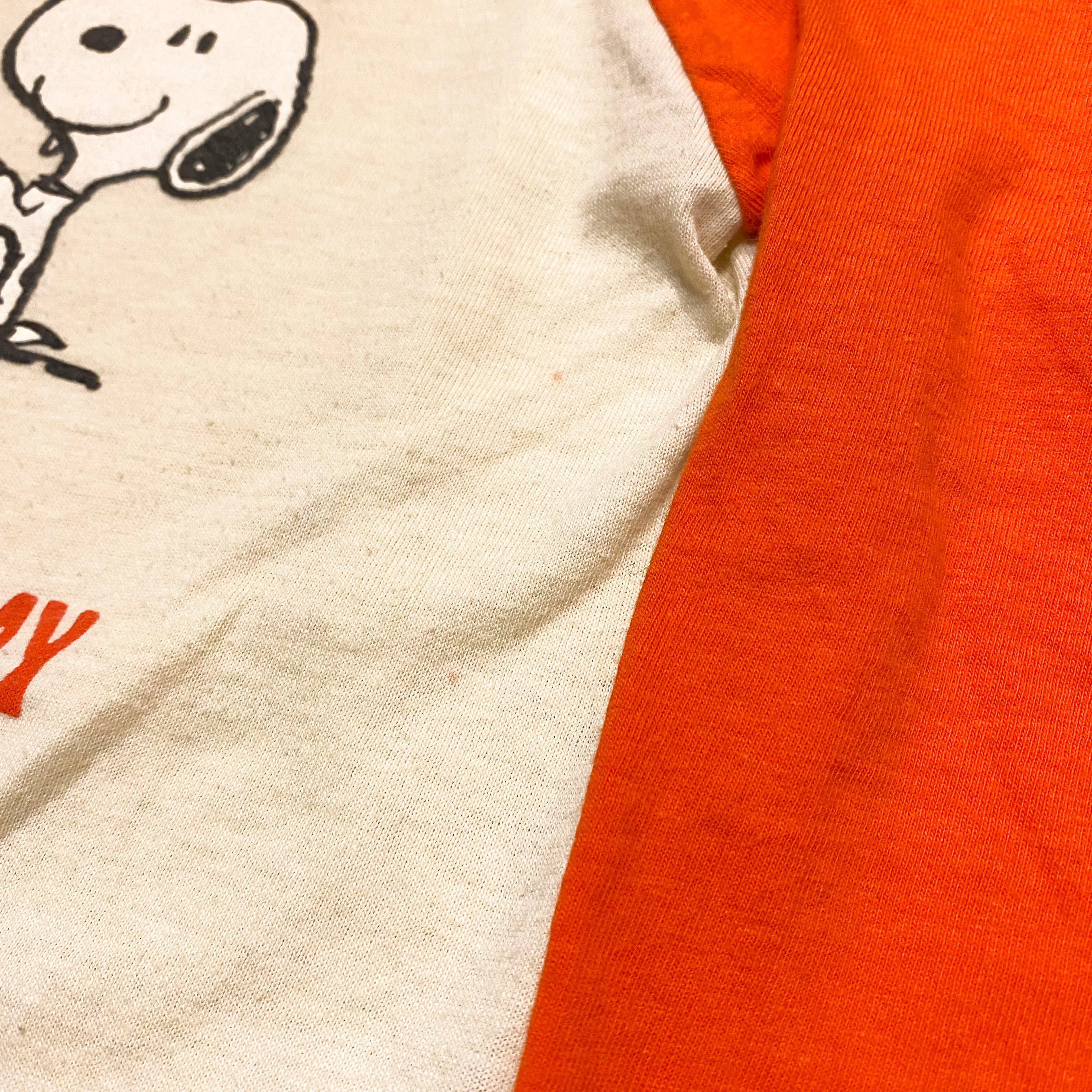 70's ARTEX Snoopy Printed Raglan Sleeve T-Shirt / アルテックス