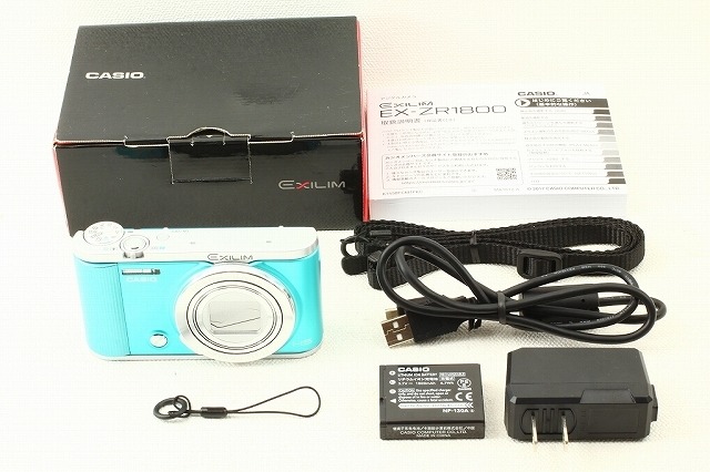 CASIOカシオ High Speed EXILIM EX-ZR1800 BE ブルー◆元箱　極上品ランク/9569