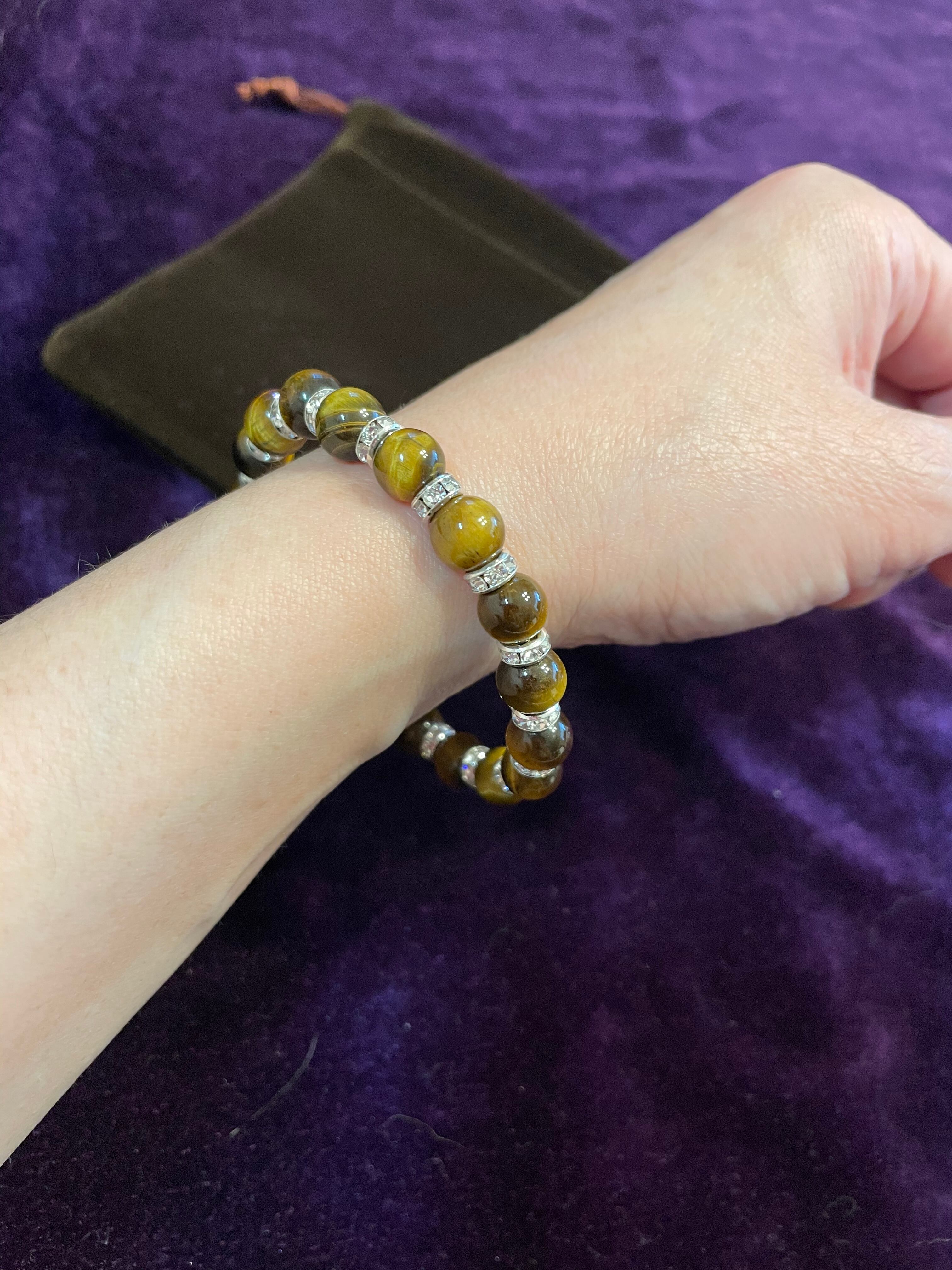 13 金運•財運アップ⭐️天然石タイガーアイ　パワーストーンブレスレット約15cm 楽天市場】hibikurasu ゴールデンタイガーアイ パワーストーン