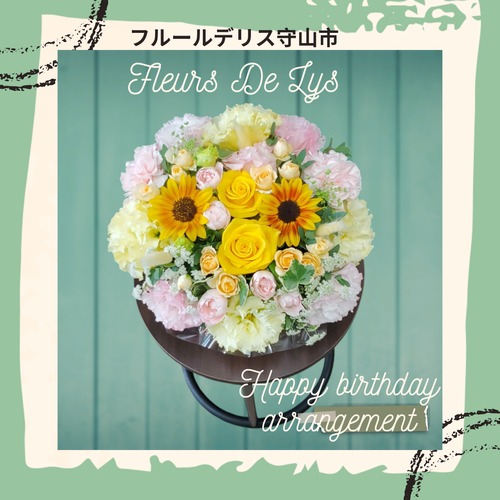 【店舗受け取り/Lサイズ　/アレンジメントフラワー　/MOTHER'S DAY/色選びます/誕生日、記念日/歓送会/結婚お祝い#
