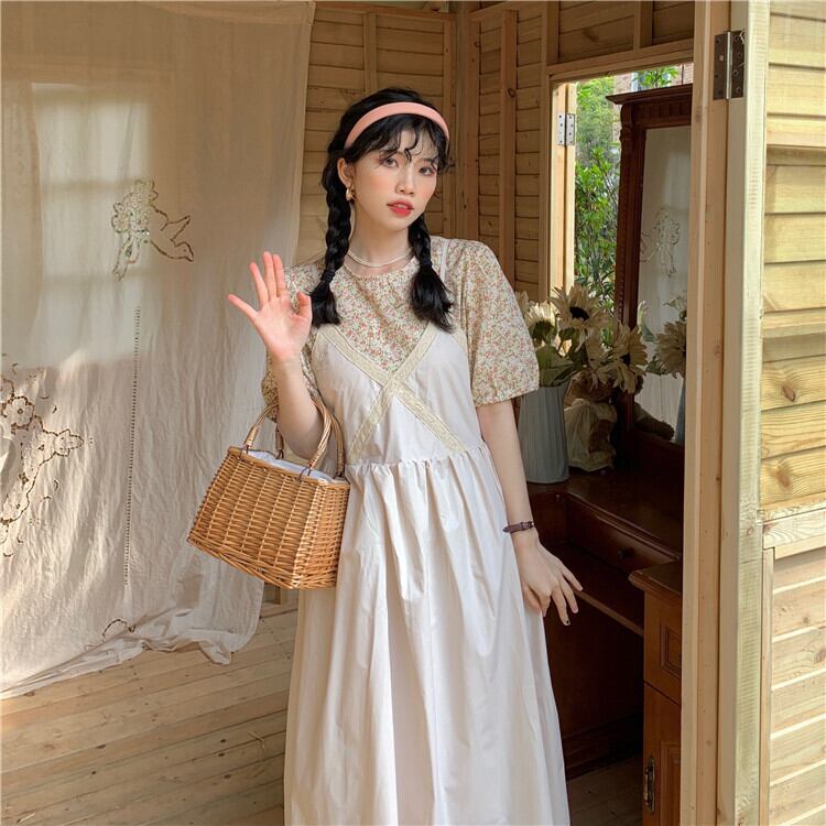 スタイルフローラルスリーブシャツ レースドレス 花柄 クレセントシティ35217964060