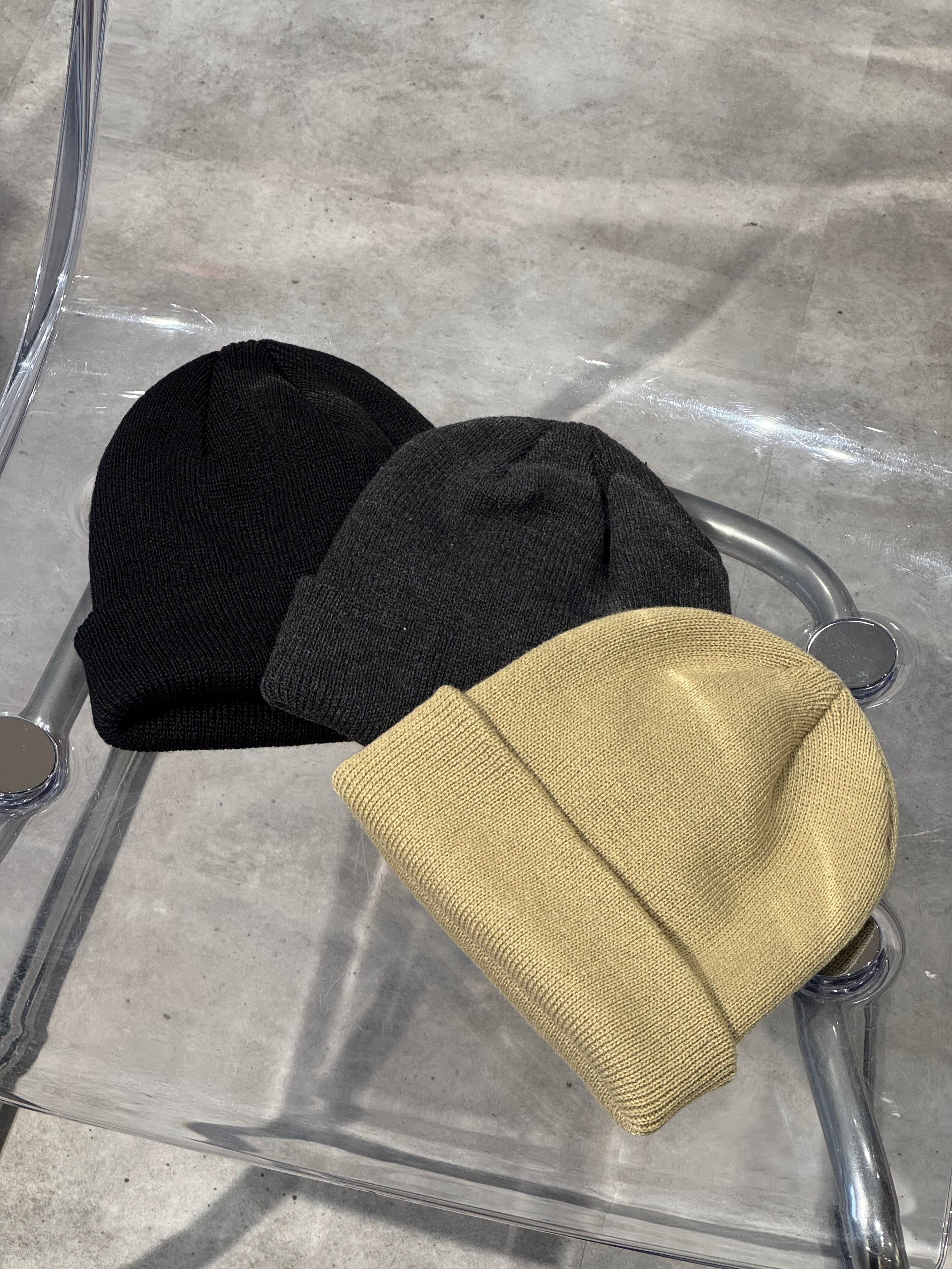 flap knit beanie