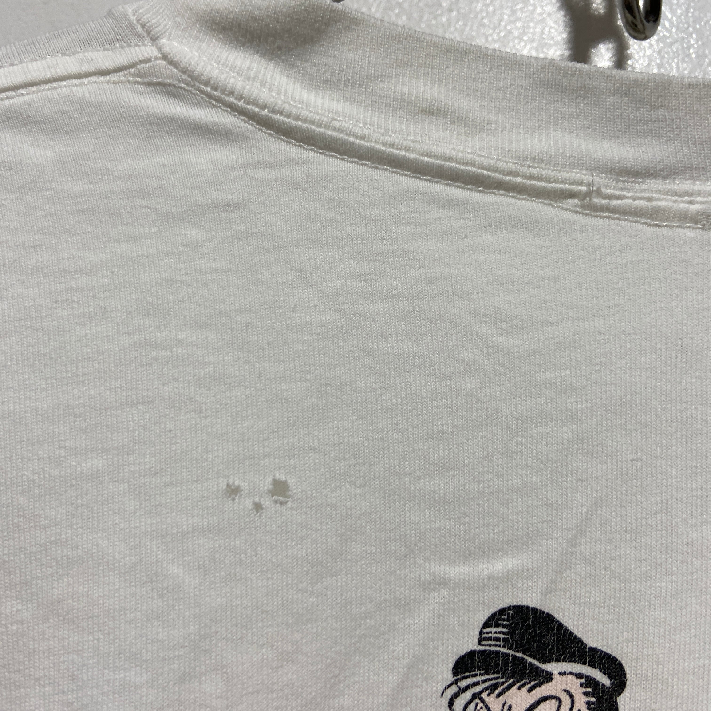 送料無料』90s レア ポパイTシャツ MARLIN TEASE キャラ USA製 白 