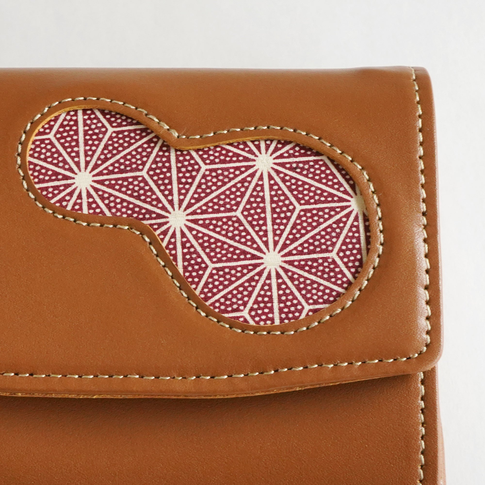 ハーフウォレット【スワロー】NO.224 | ZIZZ：着物と革でつくるバッグ