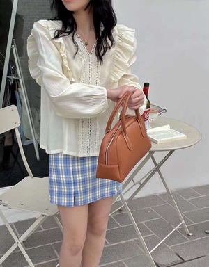 はしごレースブラウス　AJ2085-2311