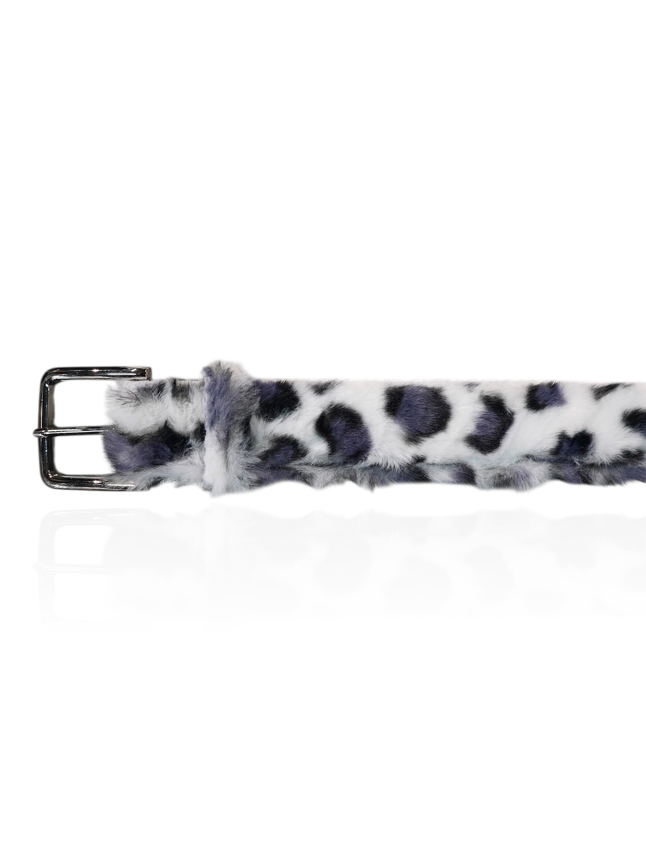 【PLANET STUDIO】White Leopard Fur Belt