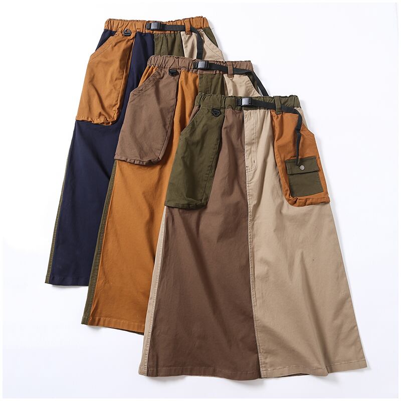 ロング配色クライマーズスカート(3色)10023