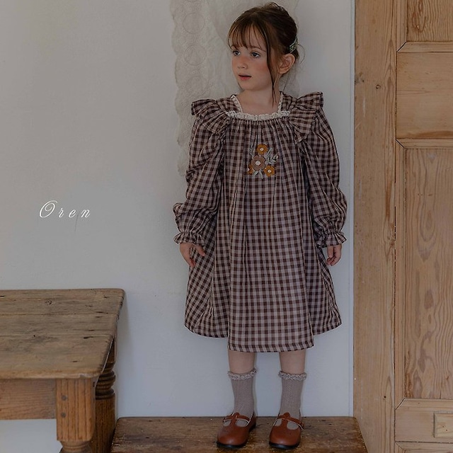 【取寄】oren|madeleine embroidery dress|マドレーヌ刺繍ワンピース|S-XL|baby&kids|26 autumn