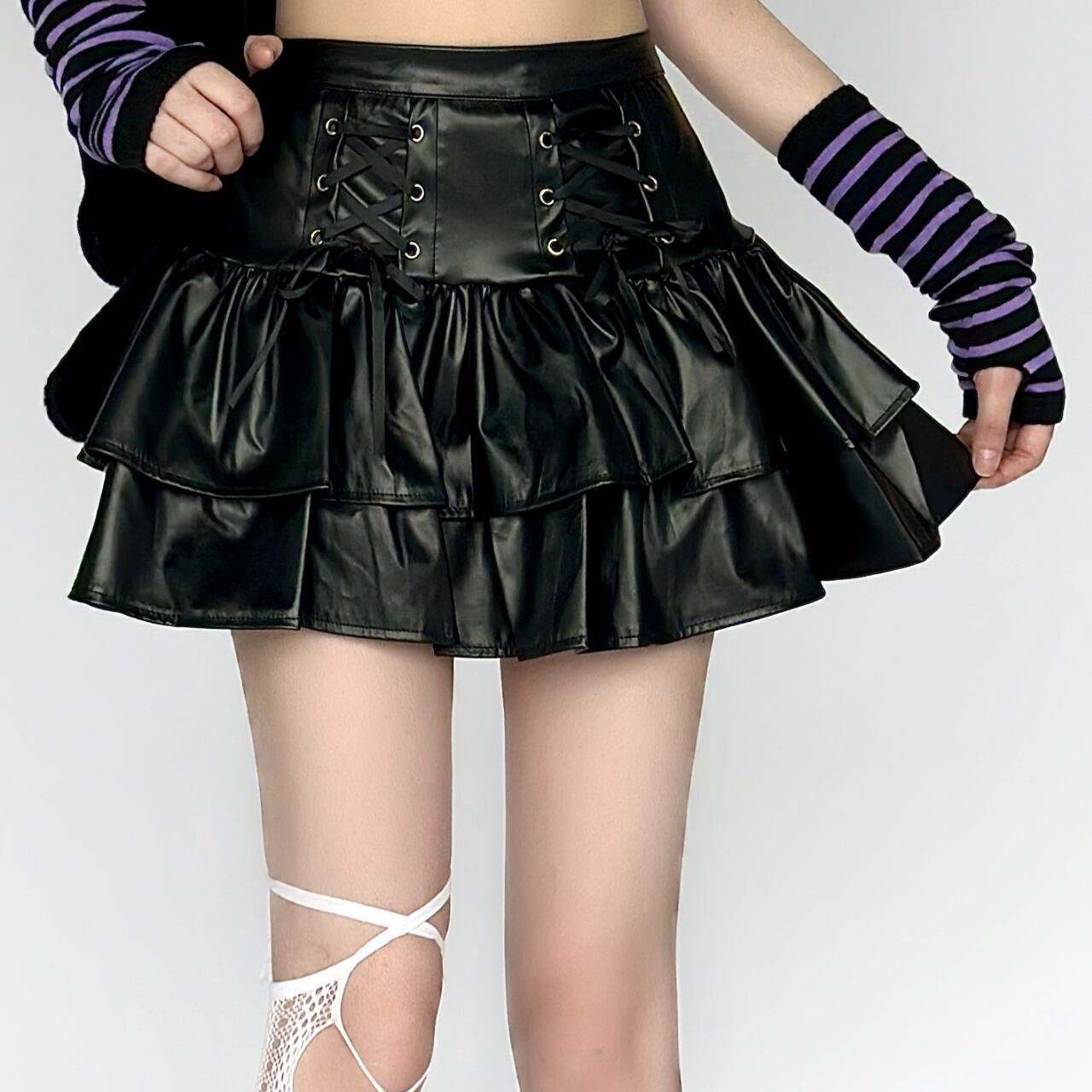 ハイウエストミニスカート　1208