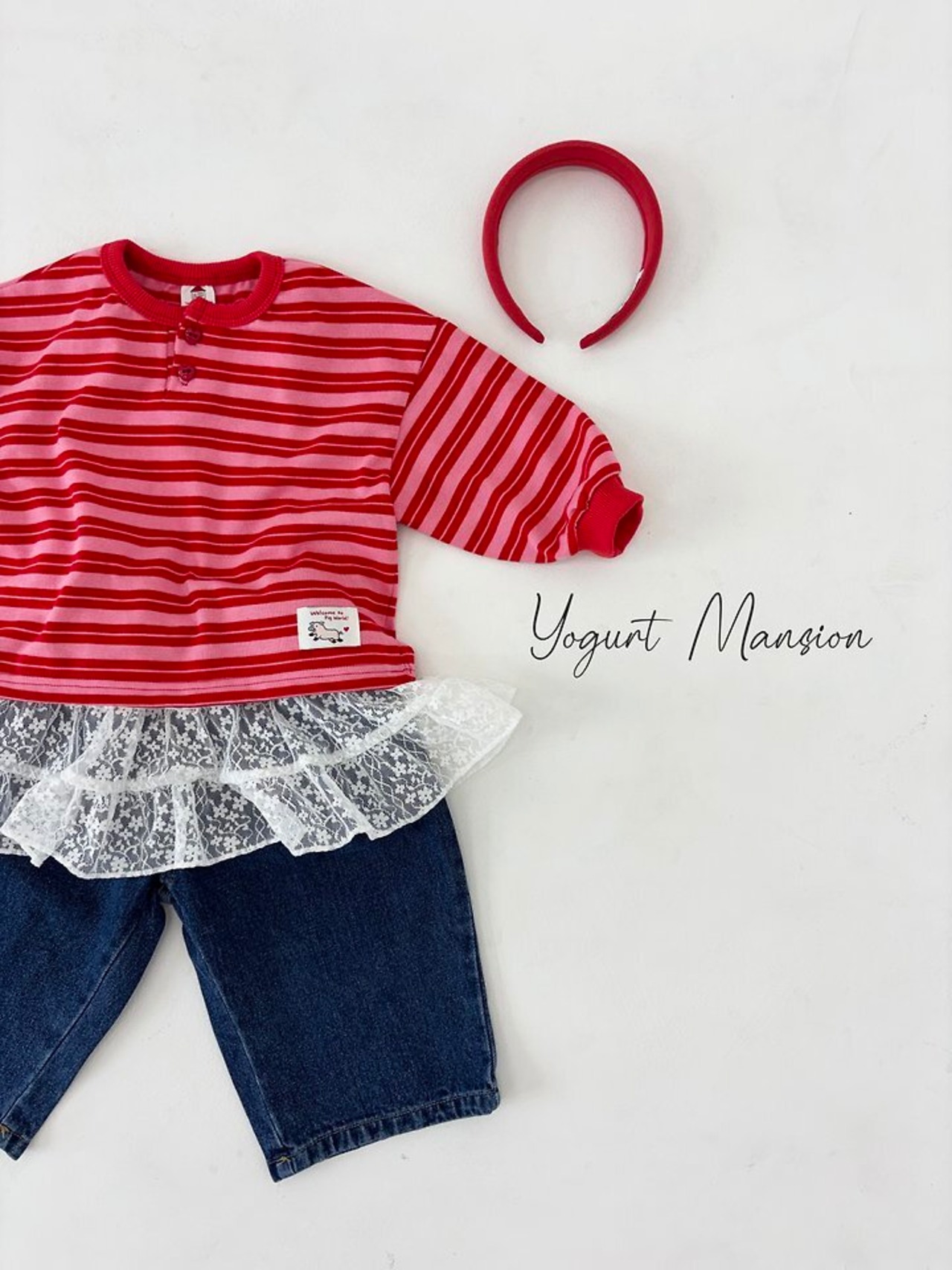 【取寄/韓国直送】Yogurt Mansion  ロリポップTシャツ｜秋服｜韓国子供服｜26/AT