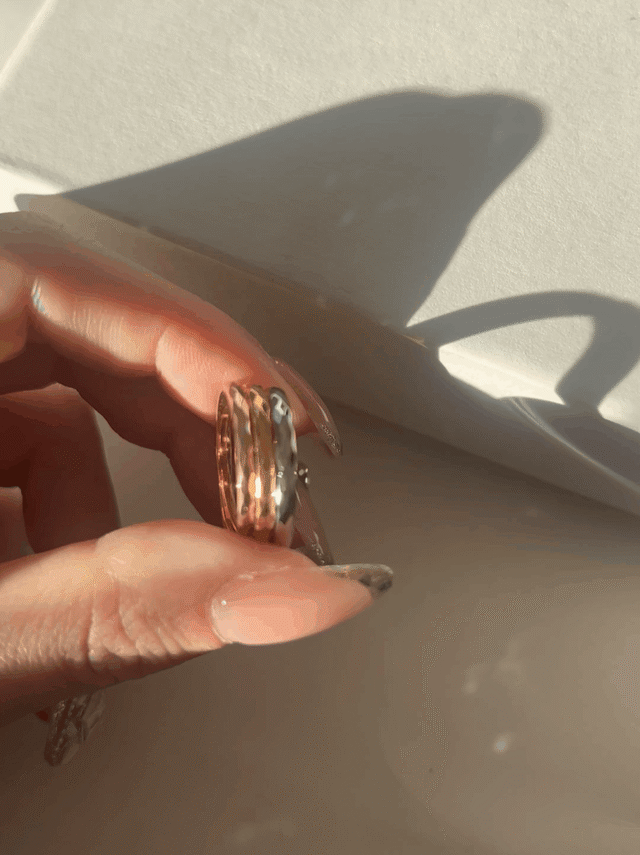 Diamond cut ring