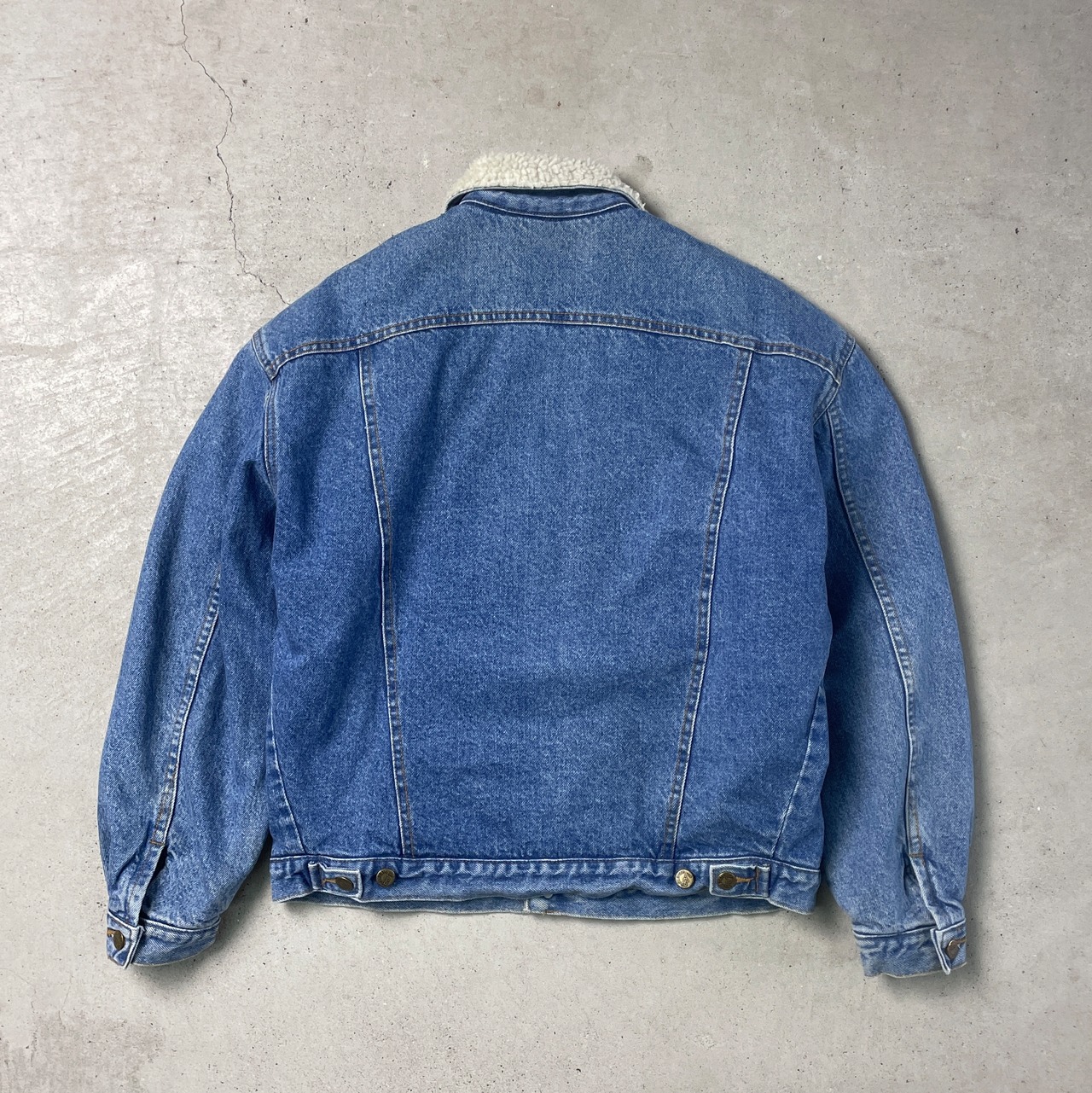 90年代 ポルトガル製 ユーロ Lee リー デニムボアジャケット メンズL 