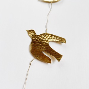 Brass hanging garland (Bird)