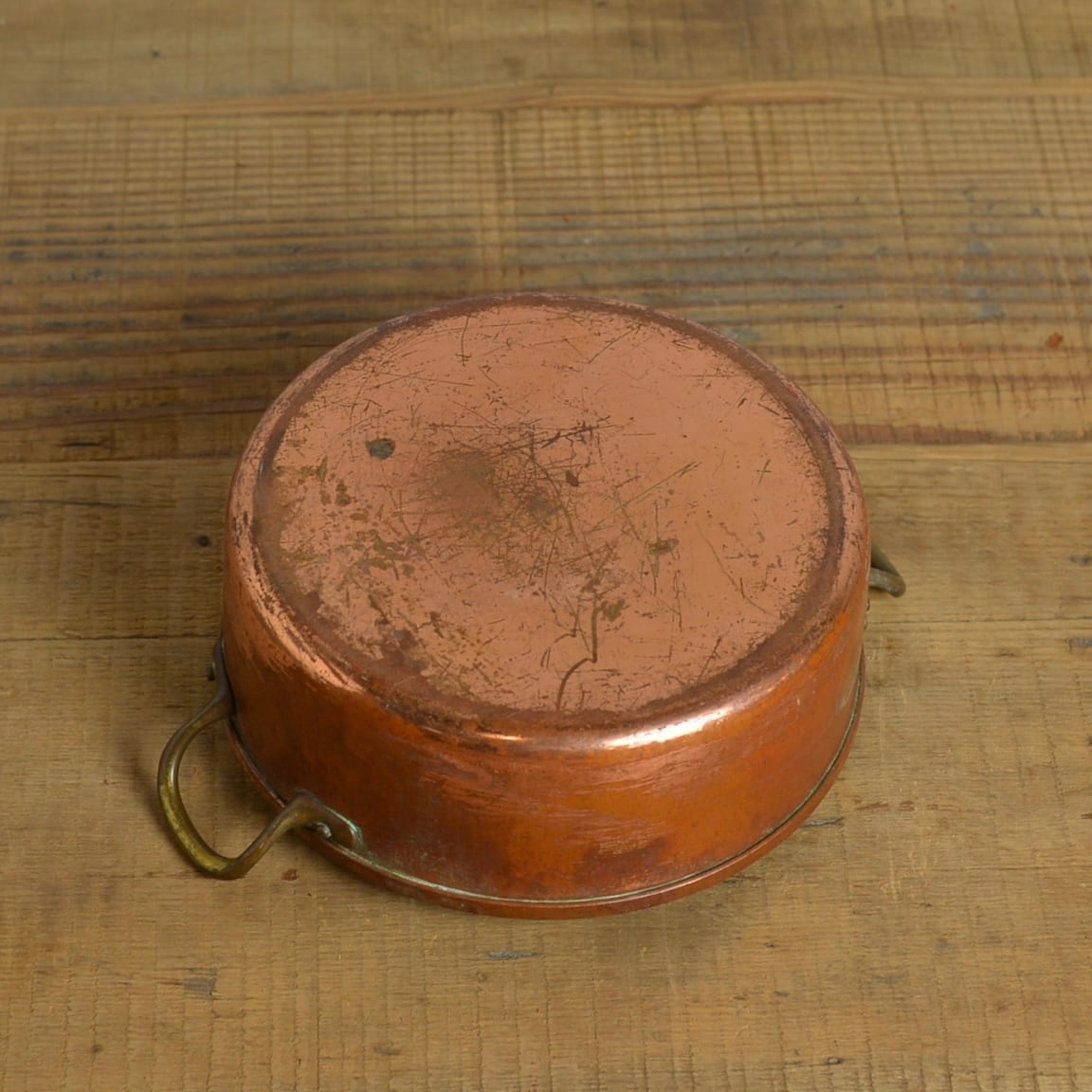 アンティーク　銅製　ミニソースパン　4点セット アンティーク 銅製 ソースパン ミニ片手鍋 4点セット