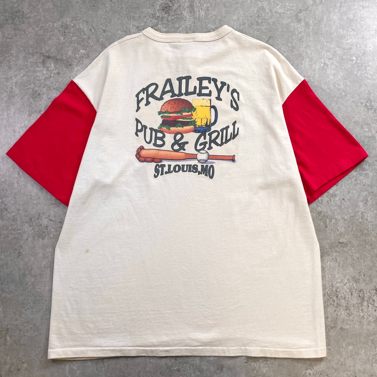 90-00年代 Frailey's Pub & Grill パブ ヘンリーネック Tシャツ メンズ