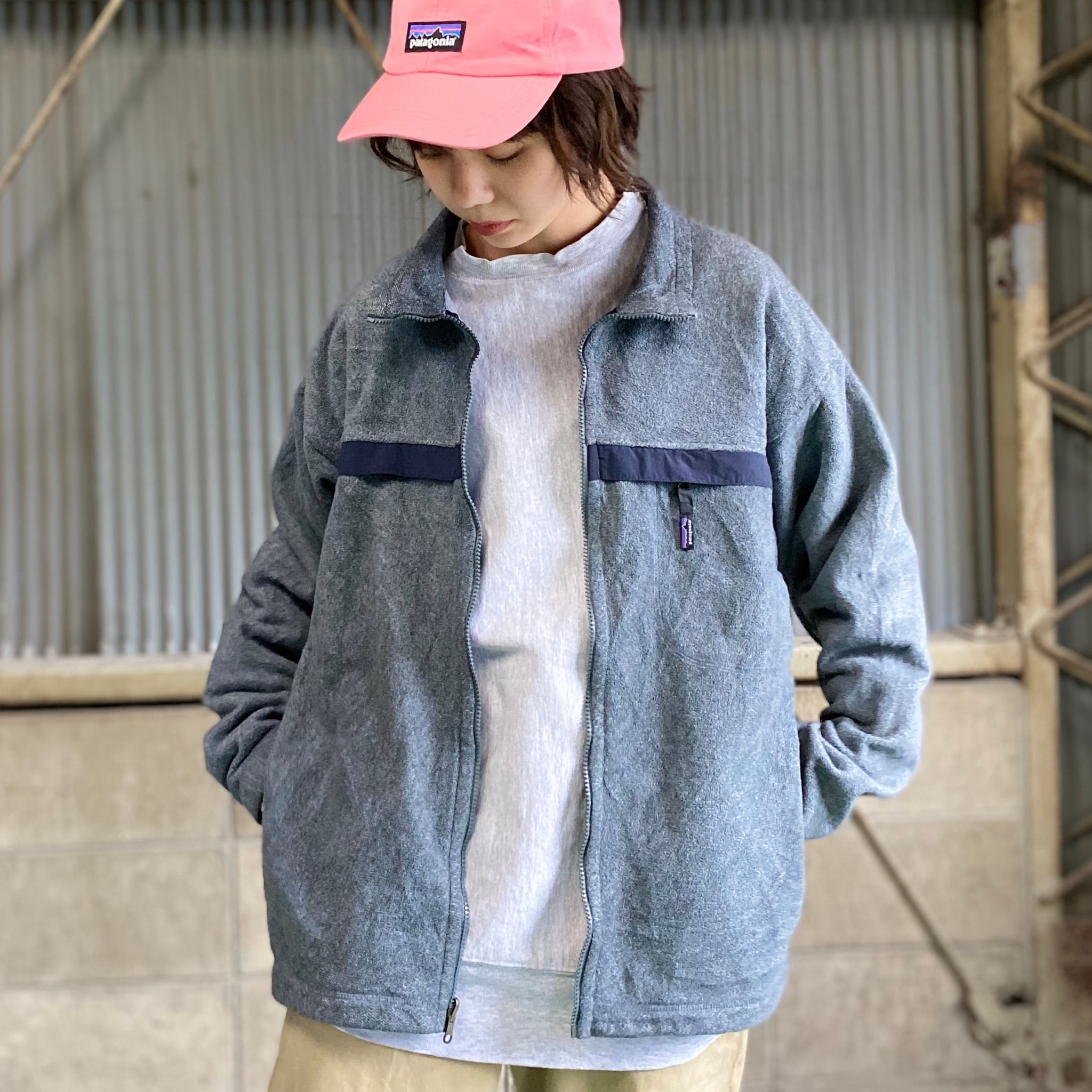 01年製 Patagonia パタゴニア SYNCHILLA シンチラ フルジップ フリースジャケット 25350 FA01 グレー 灰色 メンズXL  古着 【アウトドアジャケット】 | cave 古着屋【公式】古着通販サイト