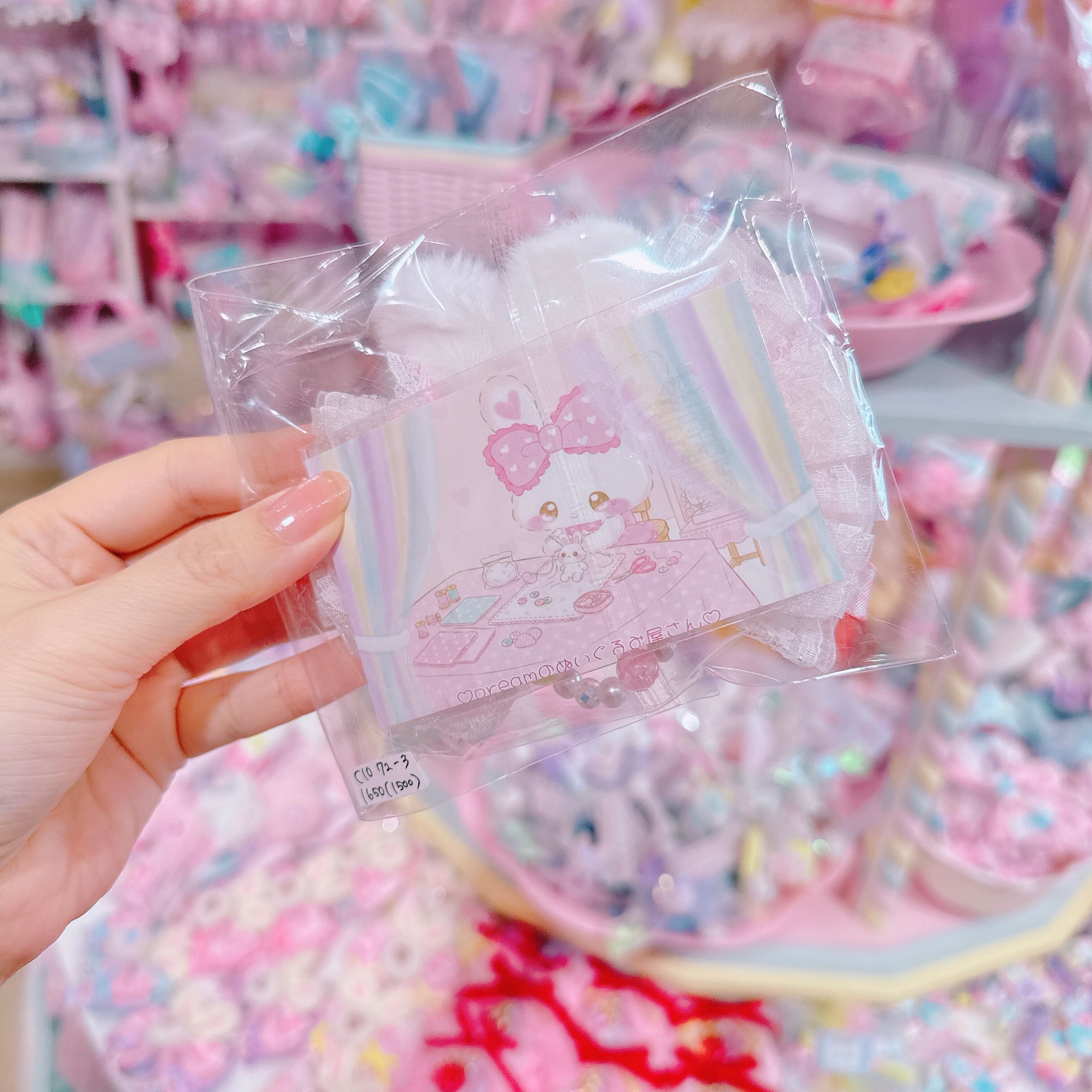 【C10】72-3ふりふりりぼんヘアクリップ