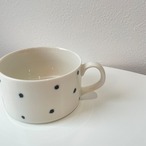 ドット柄のティーセット（枝スプーン・枝フォーク付き）