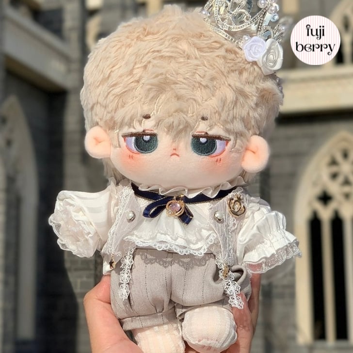 20cm ぬい服 着せ替え 黒 全身 ストリート ヘアバンド