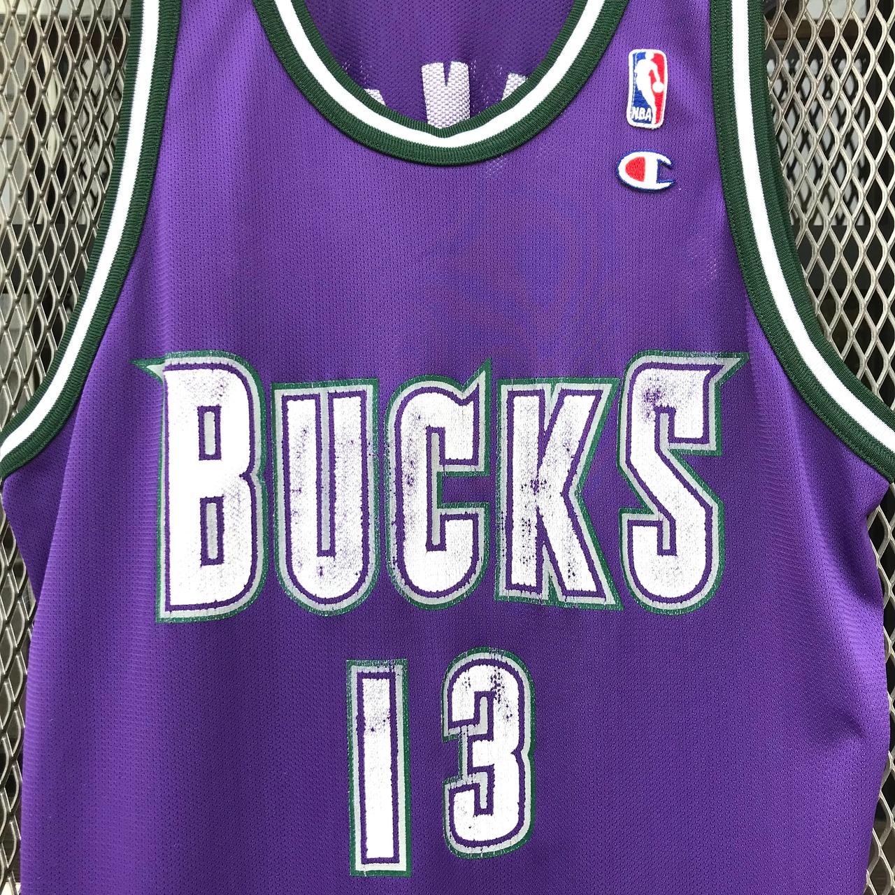 USED】90s Champion NBA Milwaukee Bucks  