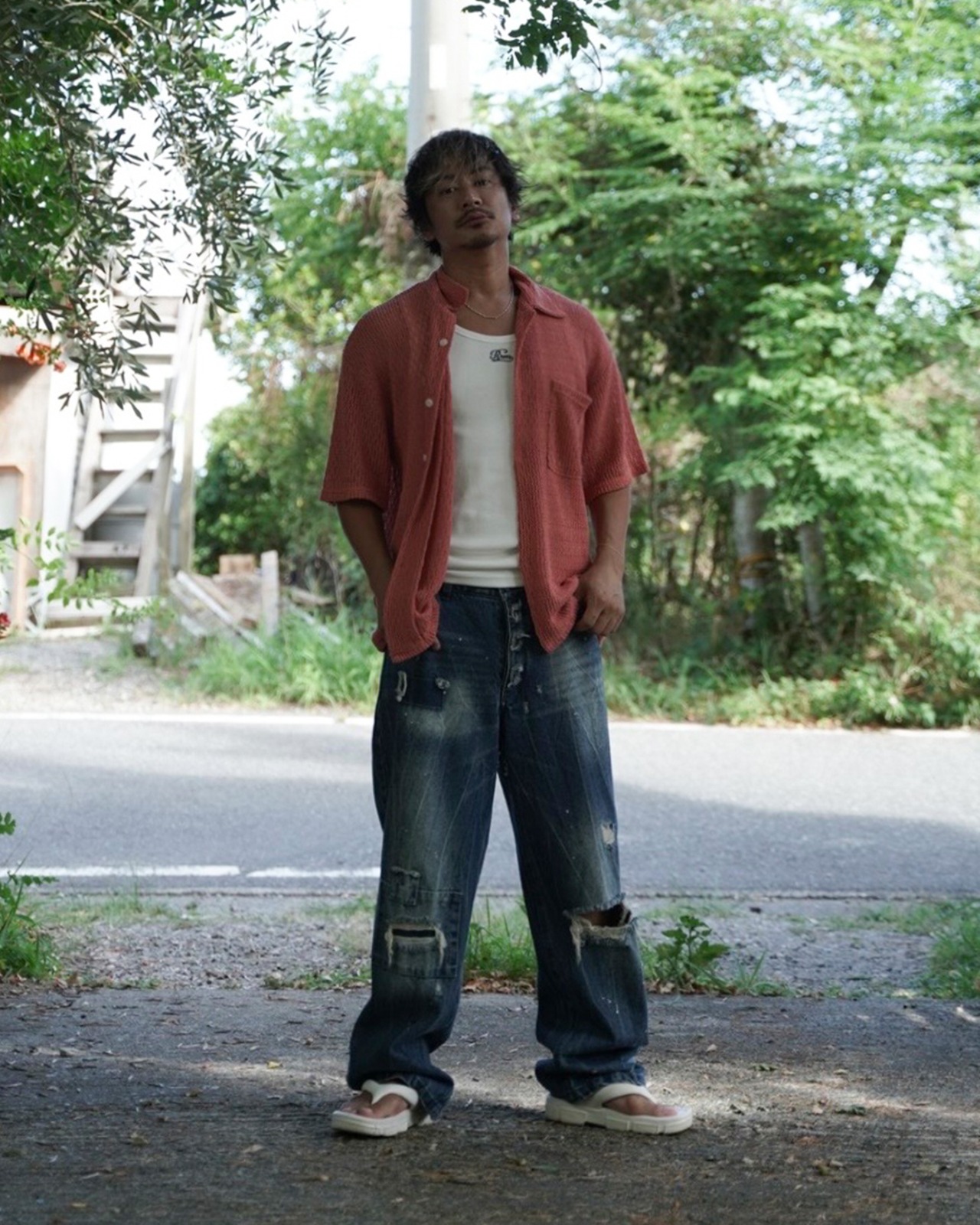 【#Re:room】MESH SHIRTS［RES121］