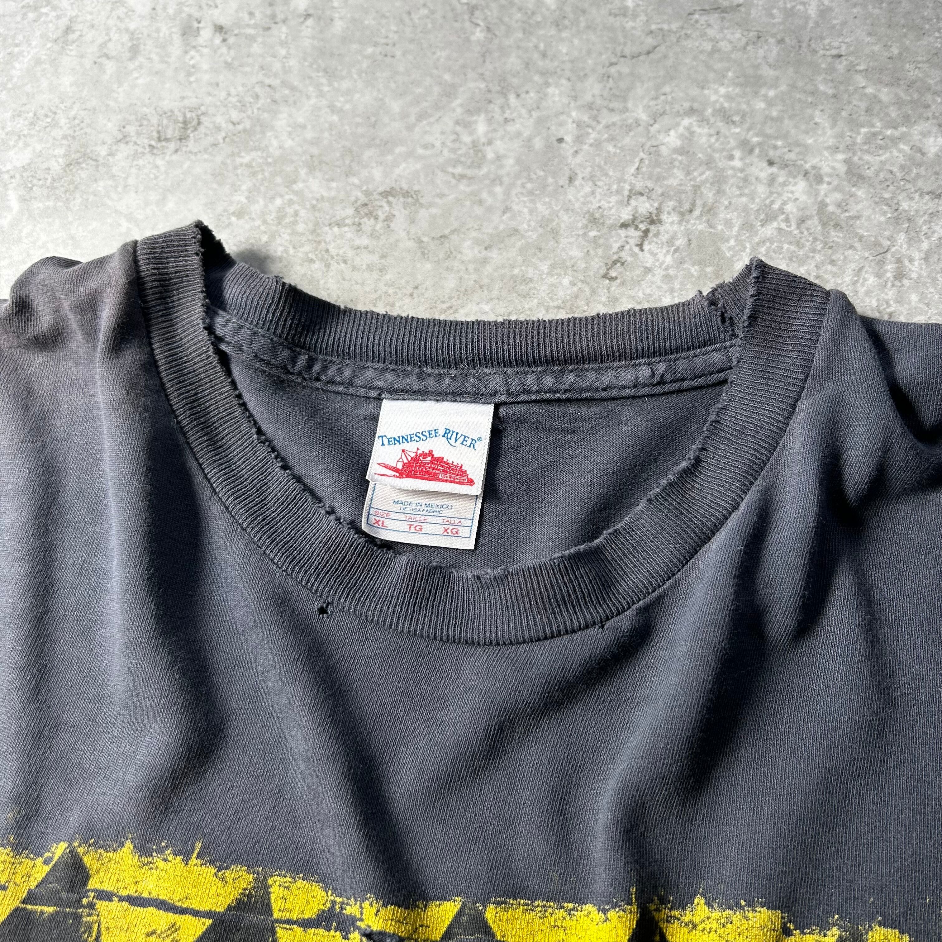 04s マリリンマンソン バンドtシャツ/ツアーtシャツ ブラック XL ボロ