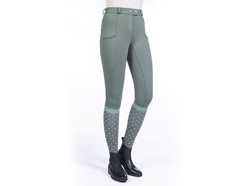 HKM　Winter riding breeches -Monaco- silicone full seat(冬用キュロット・裏起毛/4色）