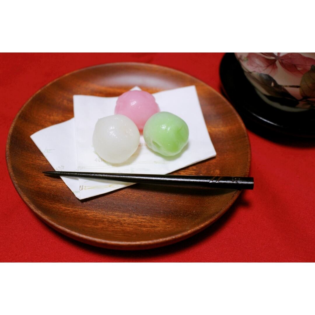 烏檀木のサークルプレート/和菓子プレート/和菓子皿【和雑貨屋 小物